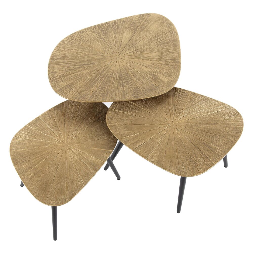 Navi salontafel set antiek goud afbeelding 2