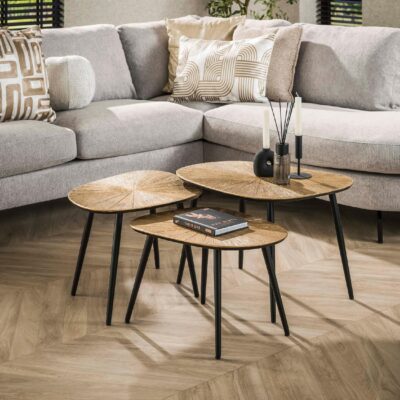 Navi salontafel set antiek goud afbeelding 5