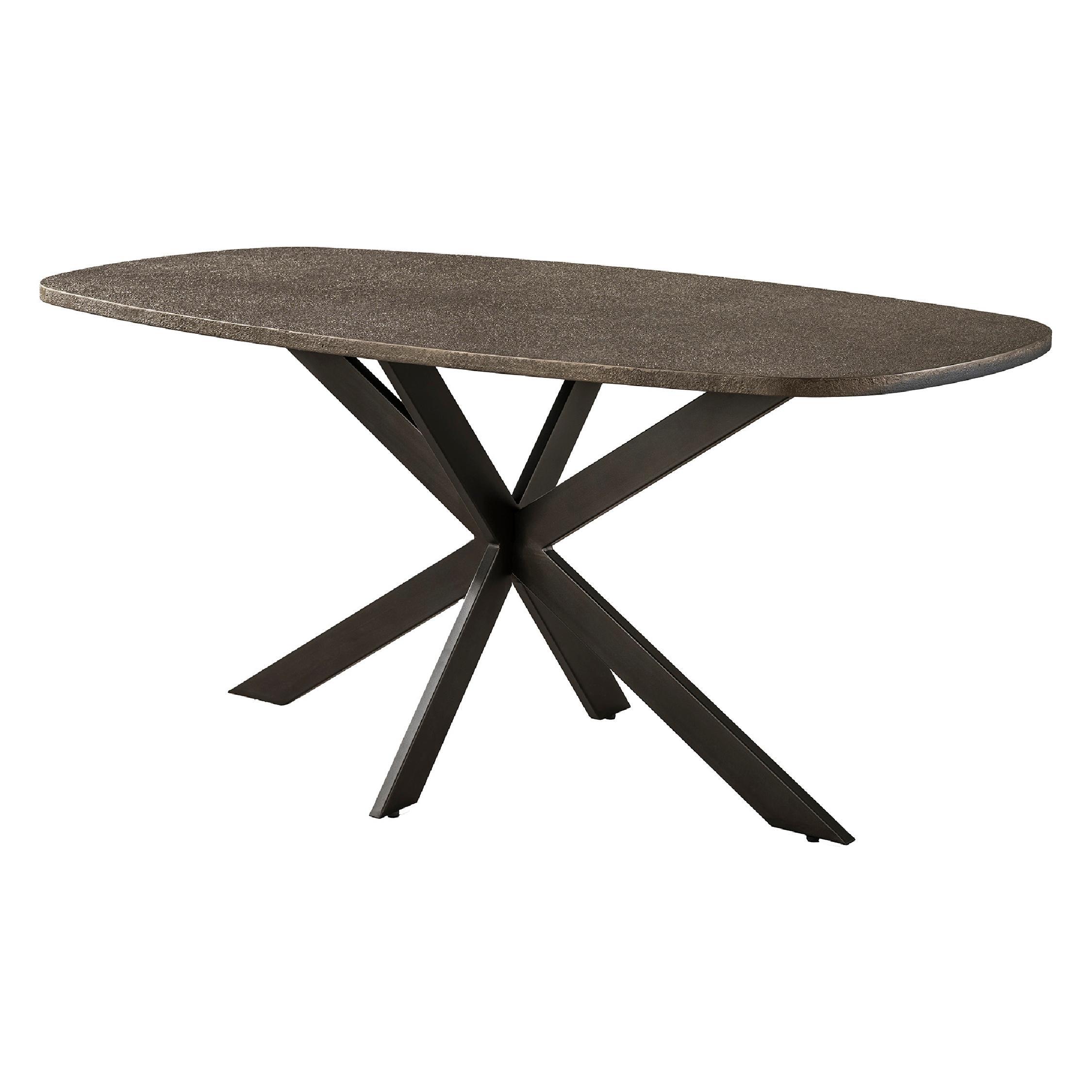 Deens ovalen eettafel Tovia brons 180 cm afbeelding 1