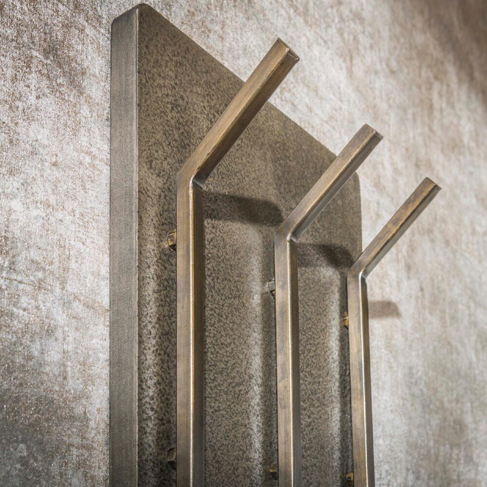 wandkapstok Keni antiek brons afbeelding 5