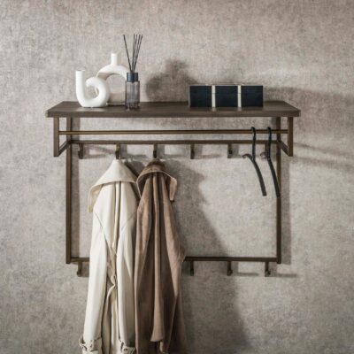 wandkapstok Keni antiek brons afbeelding 3