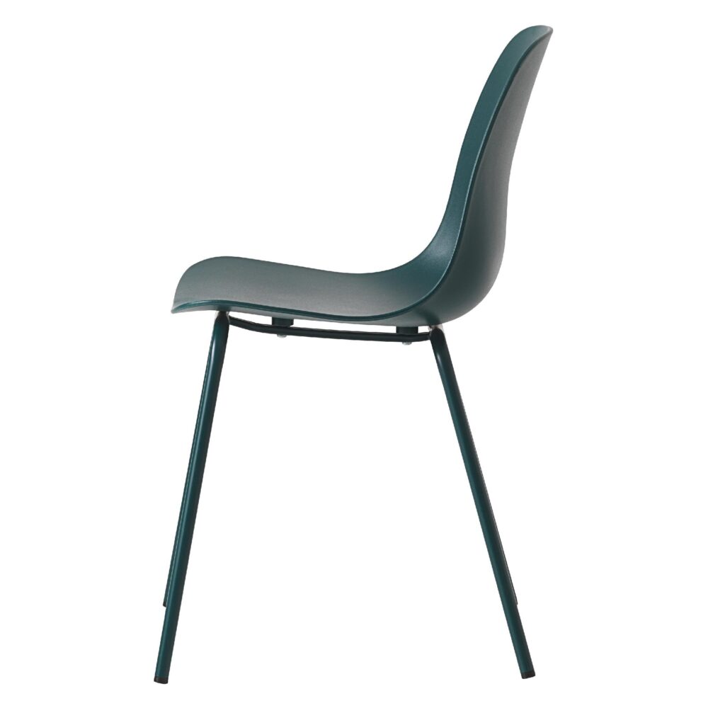 petrol turquoise eetkamerstoelen Zoey set van 4 afbeelding 2