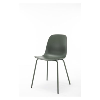 olijfgroene metalen eetkamerstoelen set Zoey afbeelding 1