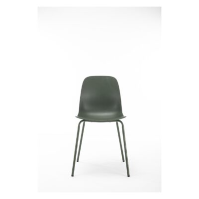 olijfgroene metalen eetkamerstoelen set Zoey afbeelding 3