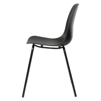 zwarte metalen eetkamerstoelen set Zoey afbeelding 2