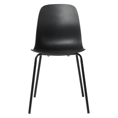 zwarte metalen eetkamerstoelen set Zoey afbeelding 3