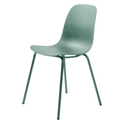 zachtgroene metalen eetkamerstoelen set van 4 Zoey afbeelding 1