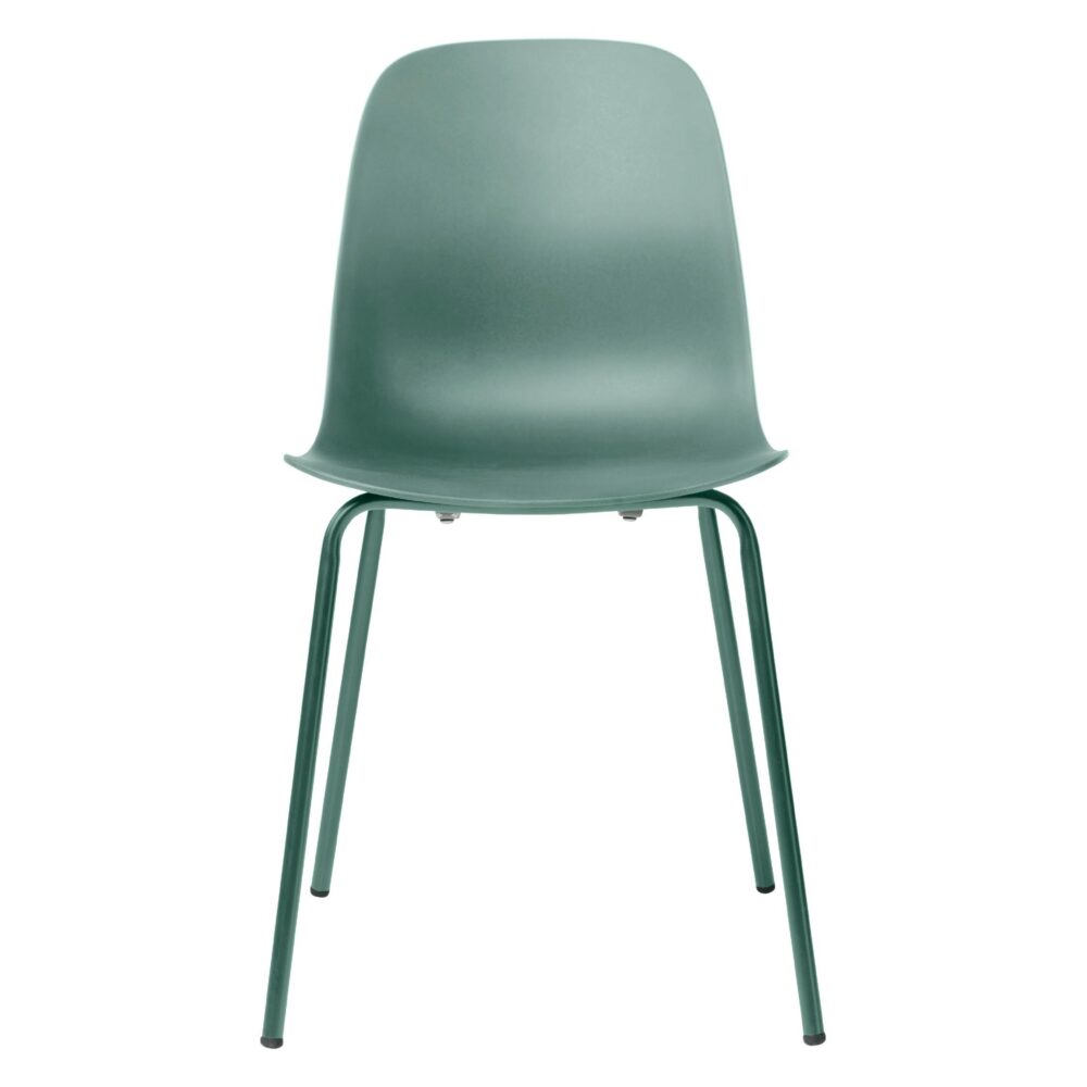 zachtgroene metalen eetkamerstoelen set van 4 Zoey afbeelding 3