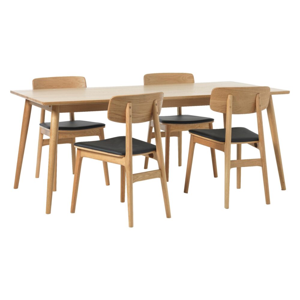 houten eetkamerstoelen Ava set van 2 afbeelding 2
