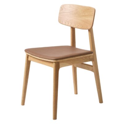 houten eetkamerstoelen Ava eiken tan afbeelding 1