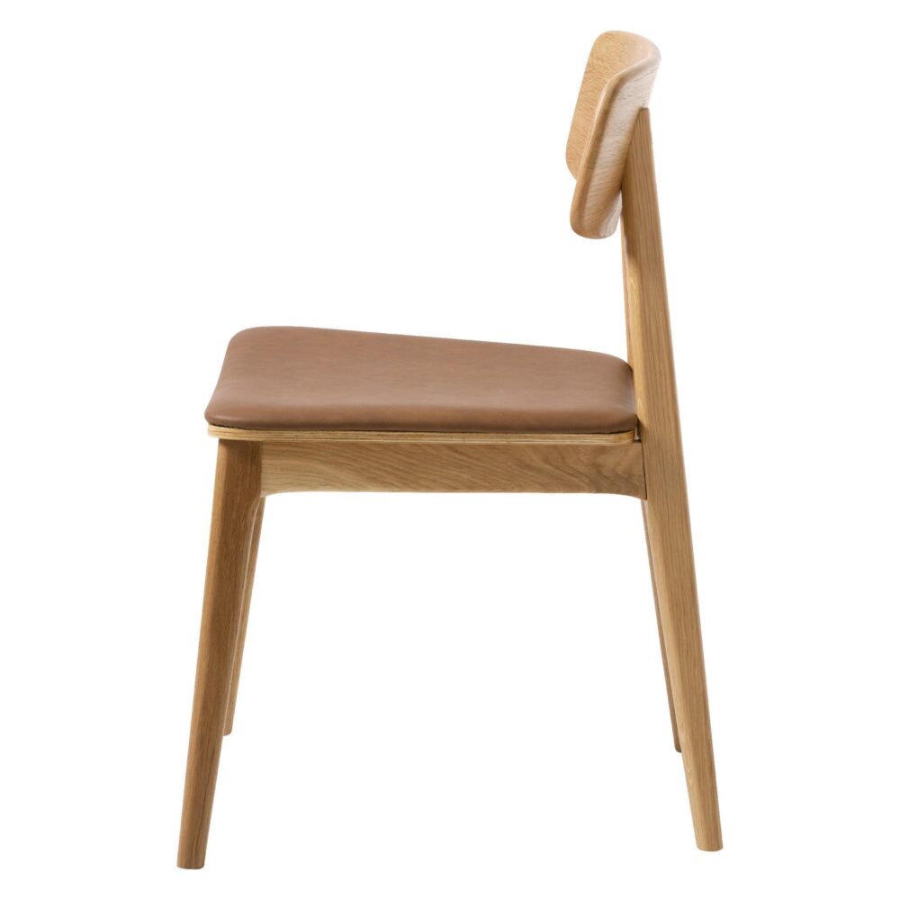 houten eetkamerstoelen Ava eiken tan afbeelding 5