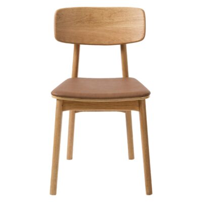 houten eetkamerstoelen Ava eiken tan afbeelding 4