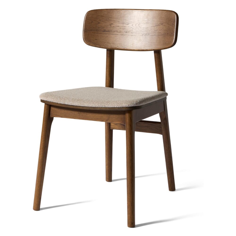 houten eetkamerstoelen Ava donker eiken zand afbeelding 1