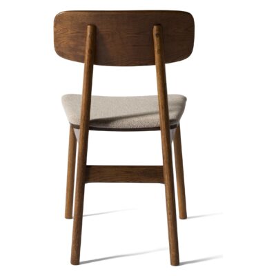 houten eetkamerstoelen Ava donker eiken zand afbeelding 2