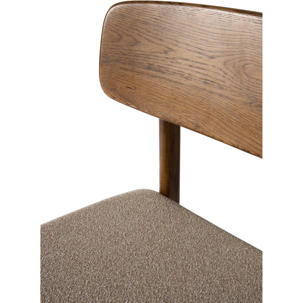 houten eetkamerstoelen Ava donker eiken zand afbeelding 4