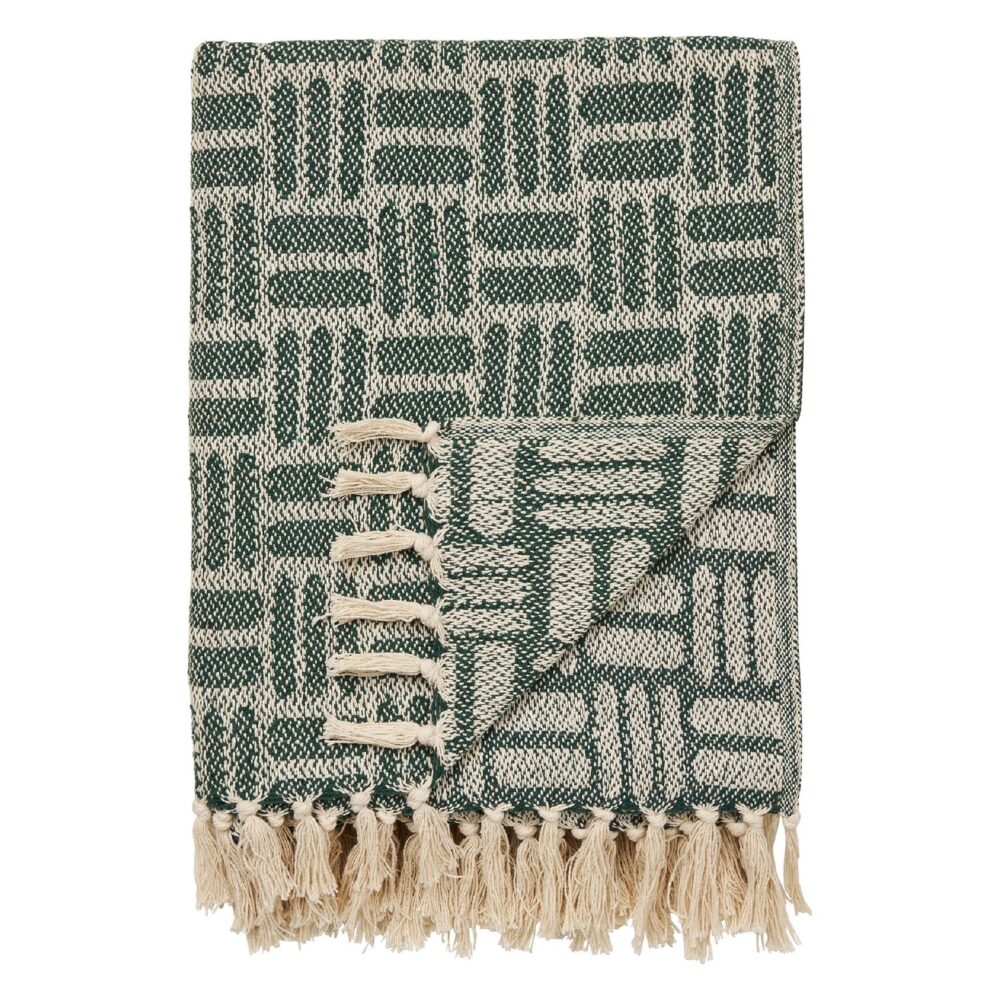 groene plaid 130x180 afbeelding 1