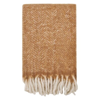 wollen plaid beige 130x170 afbeelding 1