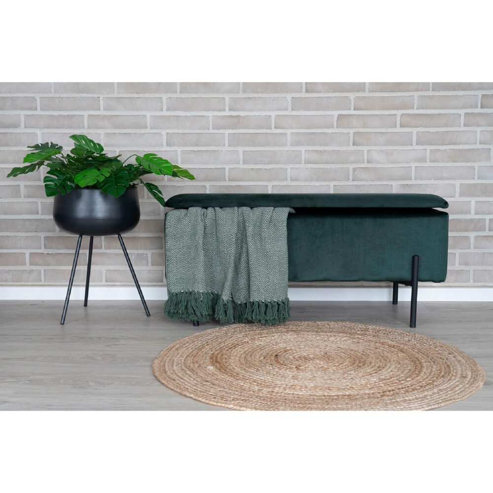 rond jute vloerkleed Auren 90 cm afbeelding 5