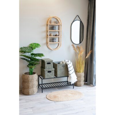 ovale jute deurmat Auren 50x80 cm afbeelding 3