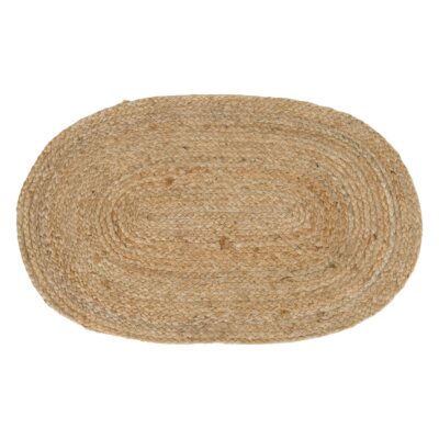 ovale jute deurmat Auren 50x80 cm afbeelding 1