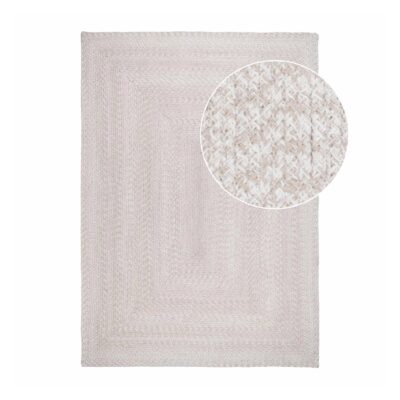 gerecycled PET vloerkleed binnen en buiten 200x300 sand afbeelding 1