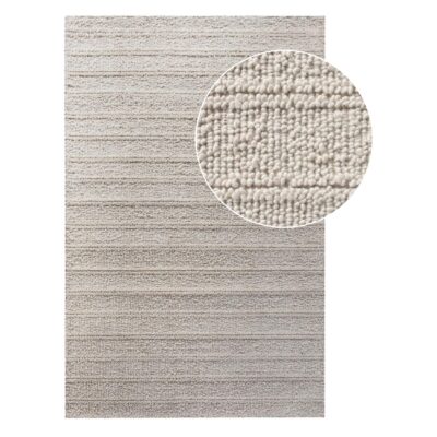 wollen vloerkleed 160x230 ivoor afbeelding 1