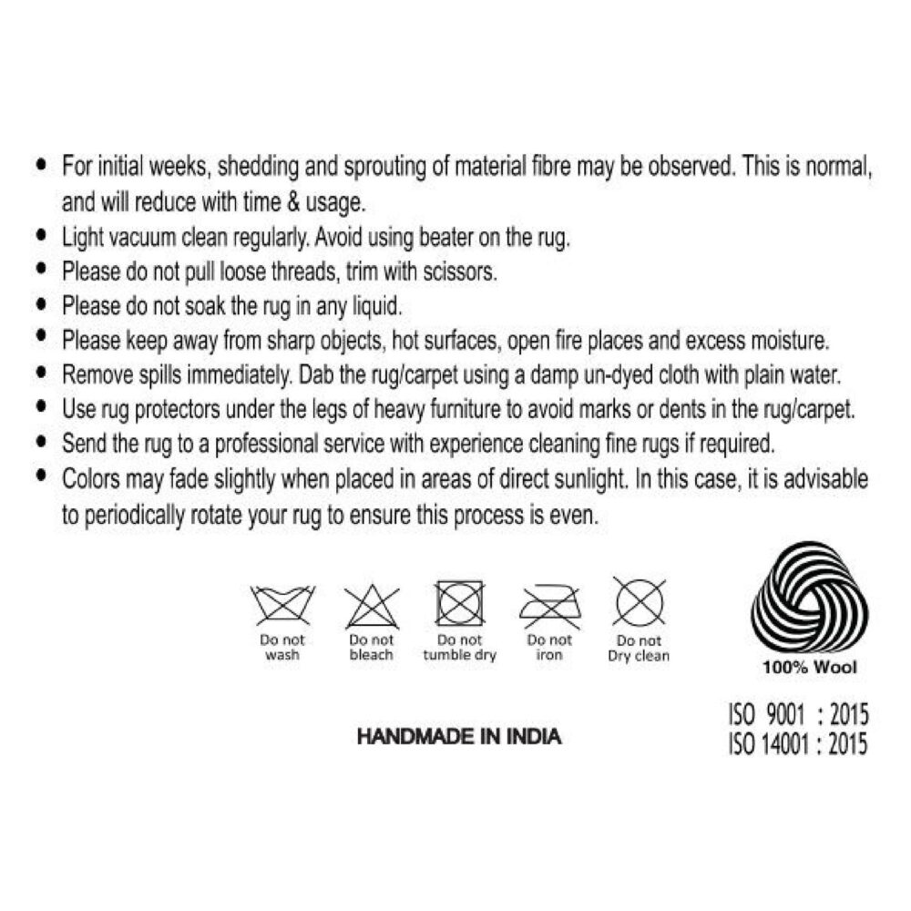 wollen vloerkleed ivory 160x230 afbeelding 3