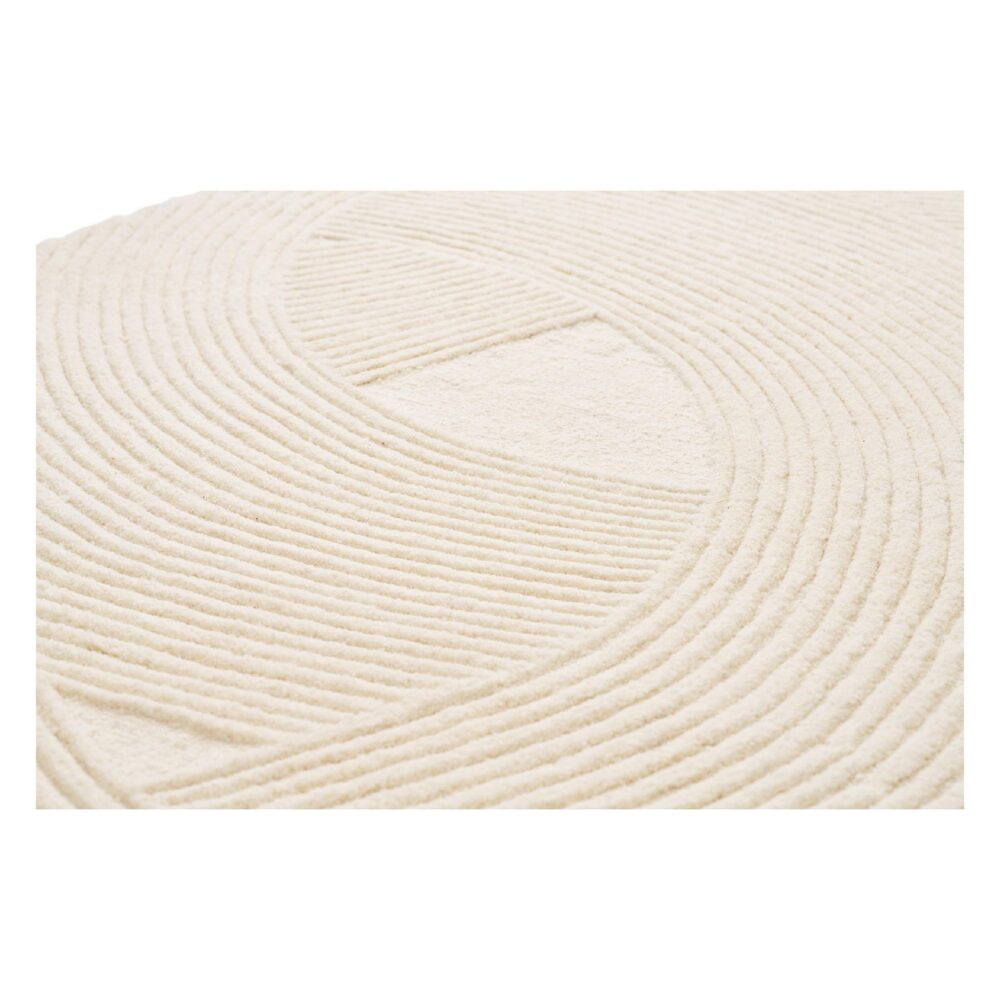 wollen vloerkleed ivory 200x300 afbeelding 2