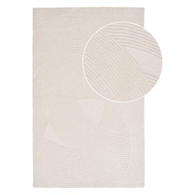 wollen vloerkleed ivory 200x300 afbeelding 1