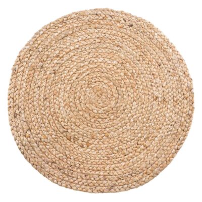 ronde jute placemats set van 4 afbeelding 2