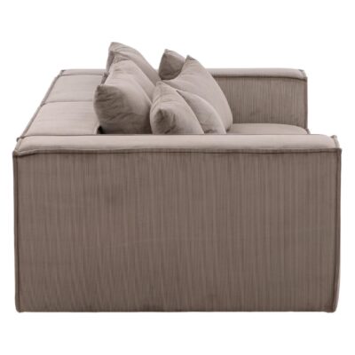 bruine ribstof 3 zits bank Nilo afbeelding 2