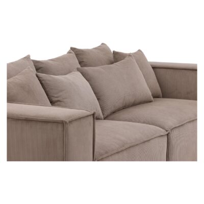 bruine ribstof 3 zits bank Nilo afbeelding 5