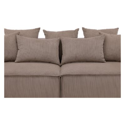 bruine ribstof 3 zits bank Nilo afbeelding 6