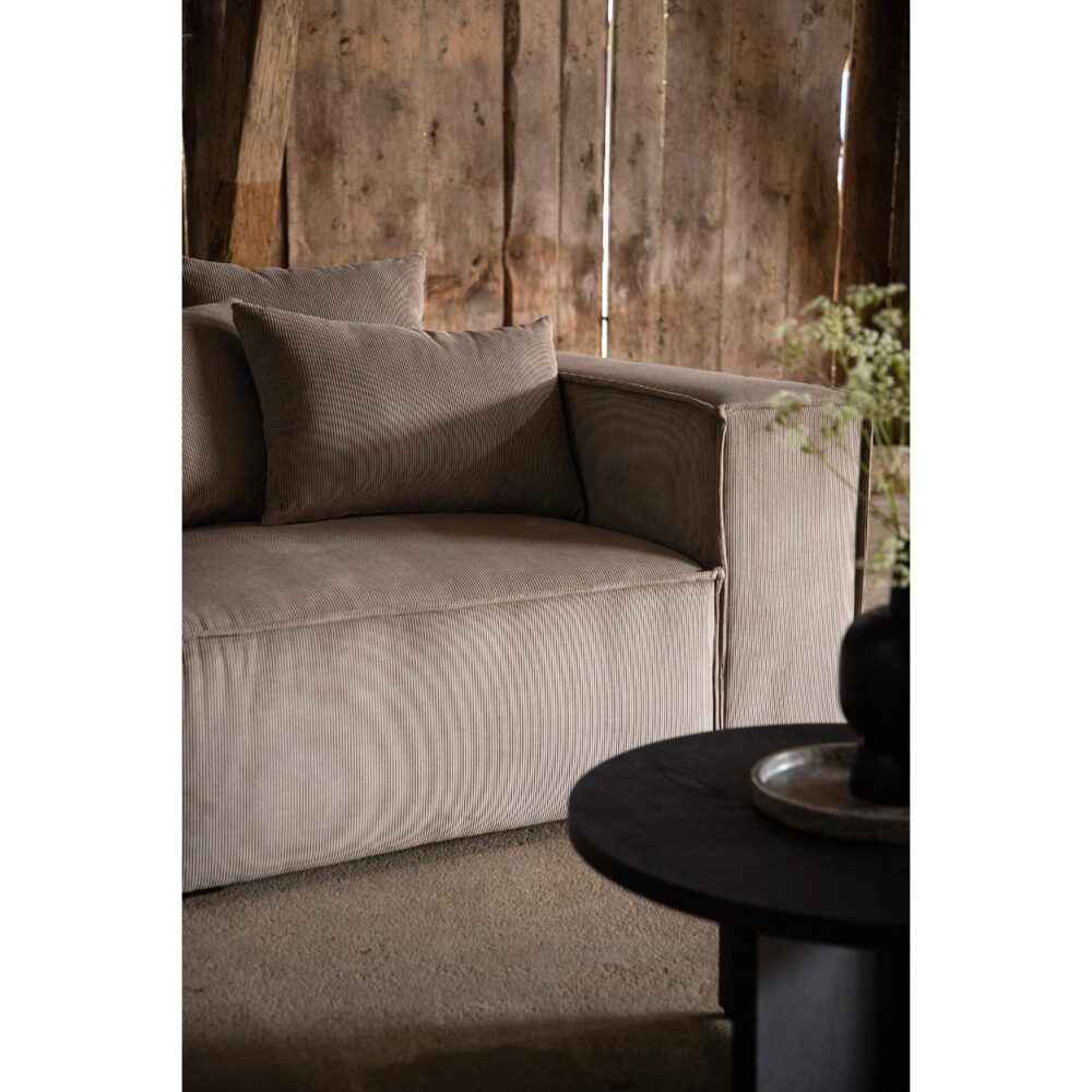 bruine ribstof 3 zits bank Nilo afbeelding 9