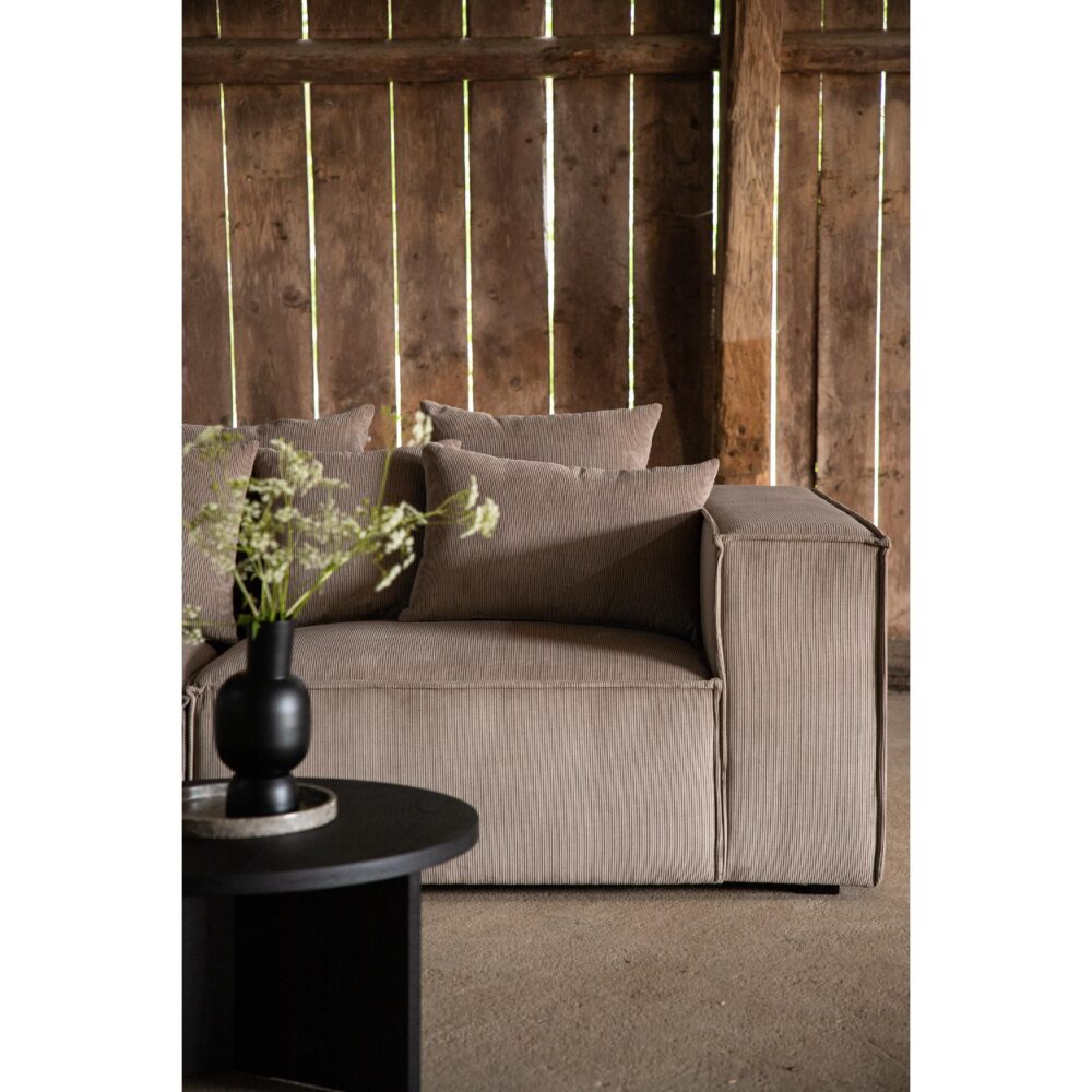 bruine ribstof 3 zits bank Nilo afbeelding 11