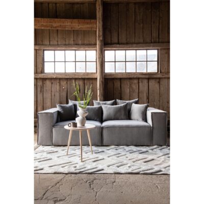 grijze 3 zits bank Nilo linnenlook afbeelding 9