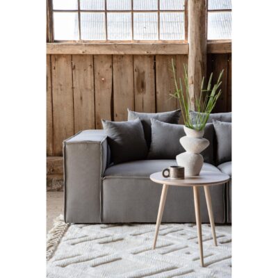 grijze 3 zits bank Nilo linnenlook afbeelding 10