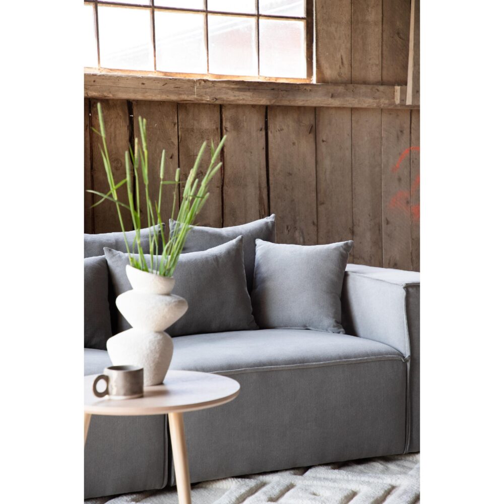 grijze 3 zits bank Nilo linnenlook afbeelding 12