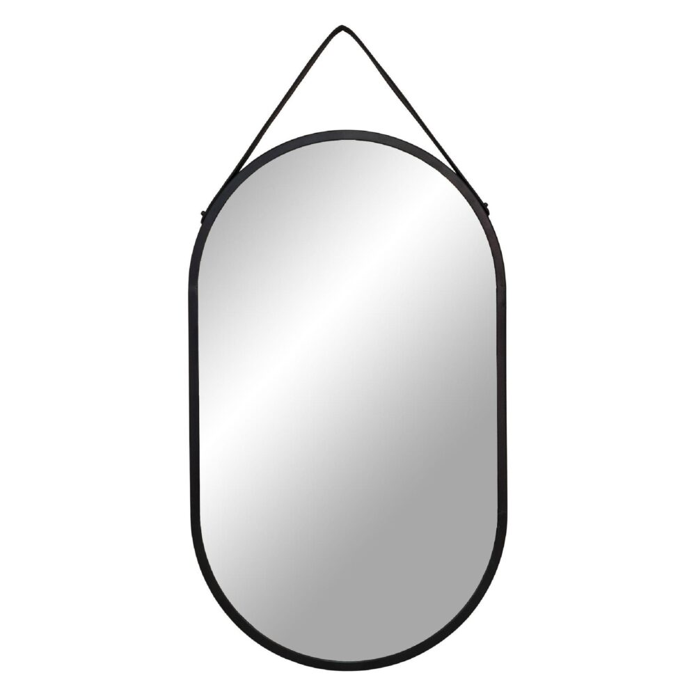 zwarte rechthoekige wandspiegel 35x60 afbeelding 1