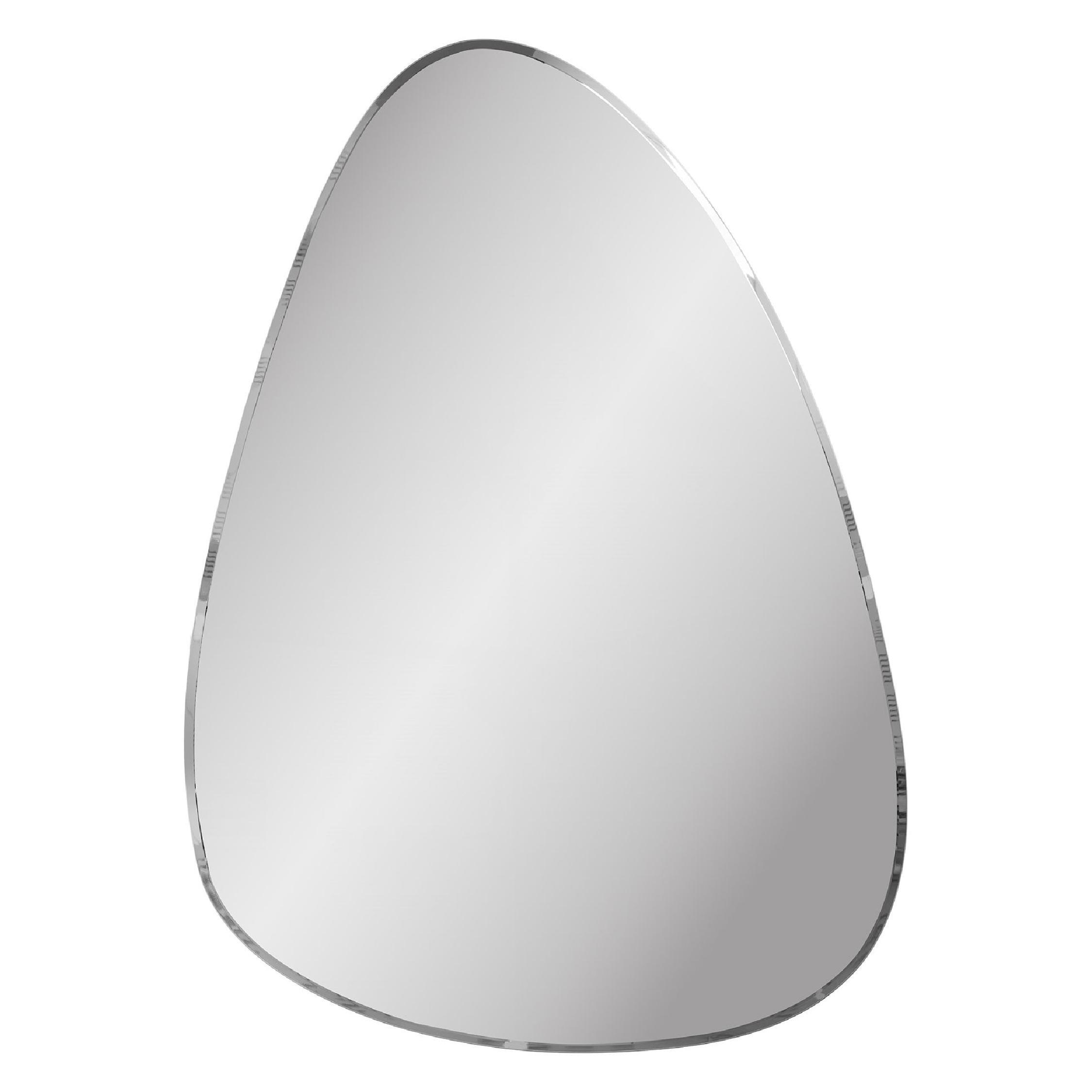 organische wandspiegel met facetrand 70x100 afbeelding 1