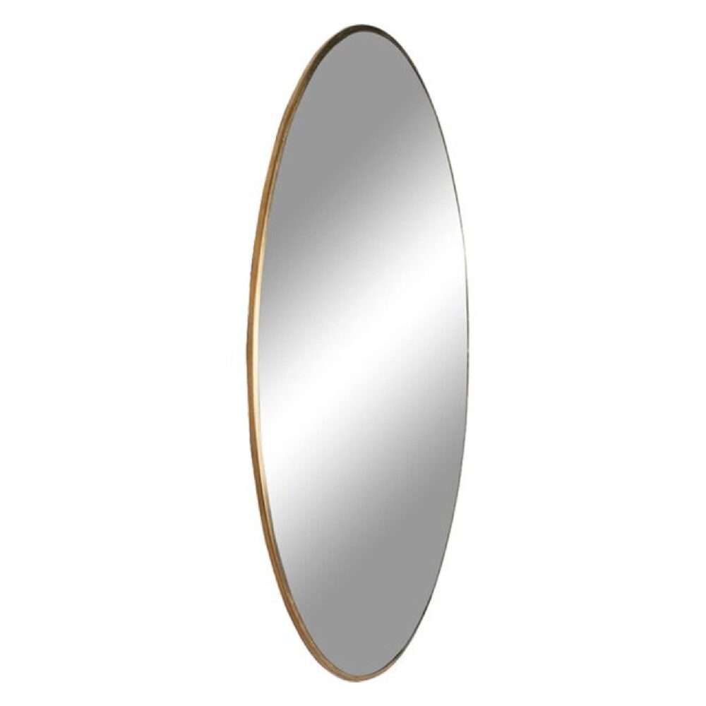 ronde wandspiegel brass look 40 cm afbeelding 2