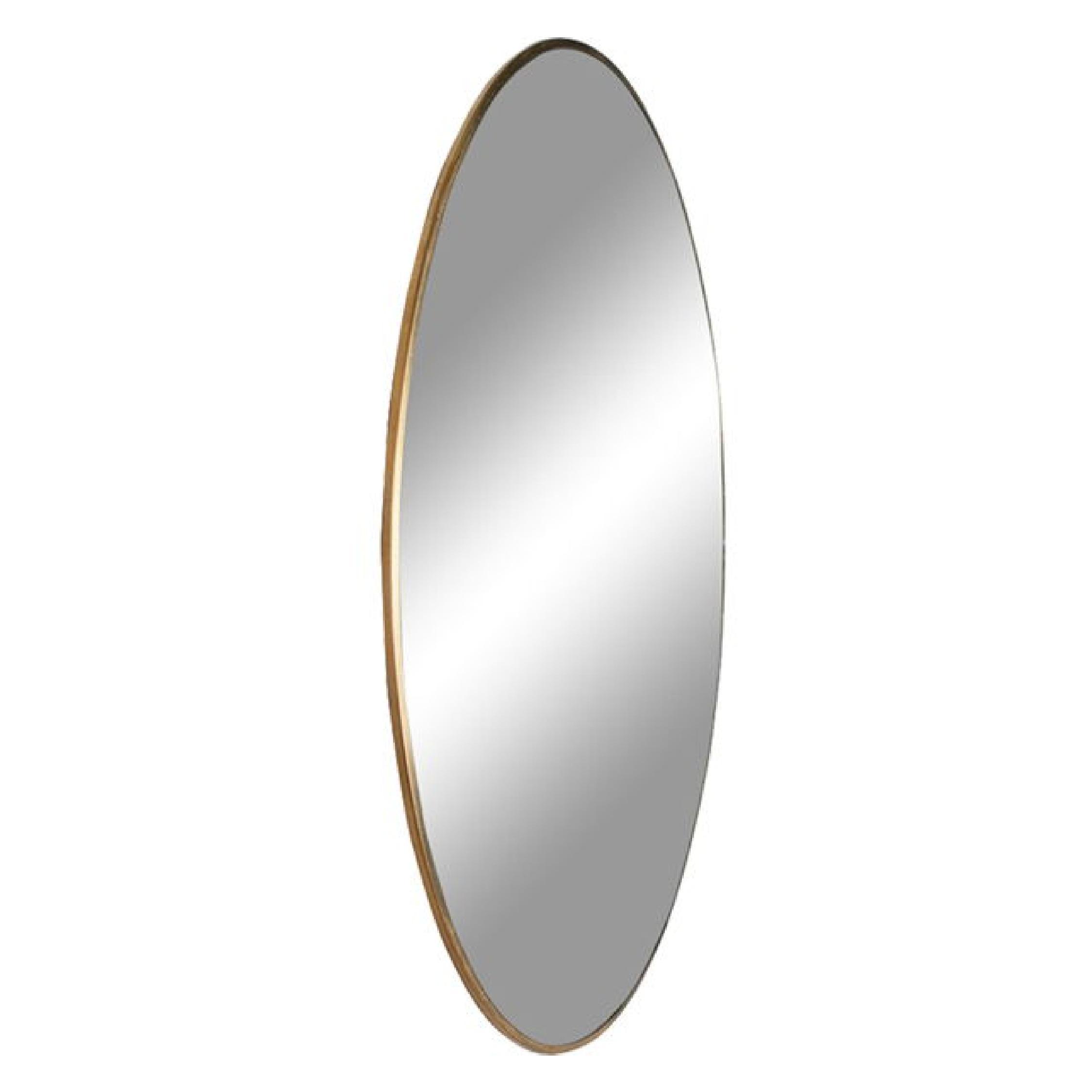 ronde wandspiegel brass look 40 cm afbeelding 2