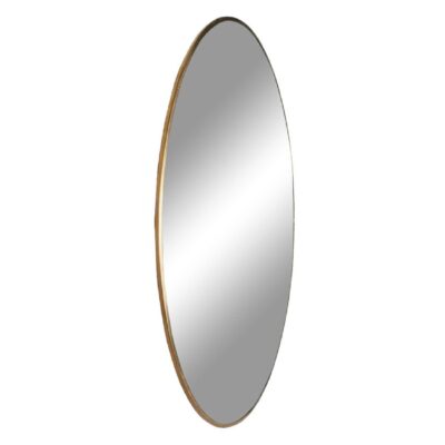 ronde wandspiegel brass look 80 cm afbeelding 2