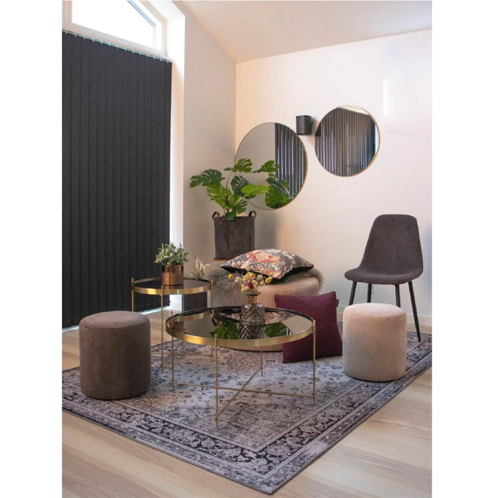 ronde wandspiegel brass look 80 cm afbeelding 4