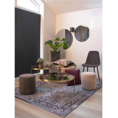 ronde wandspiegel brass look 80 cm afbeelding 4