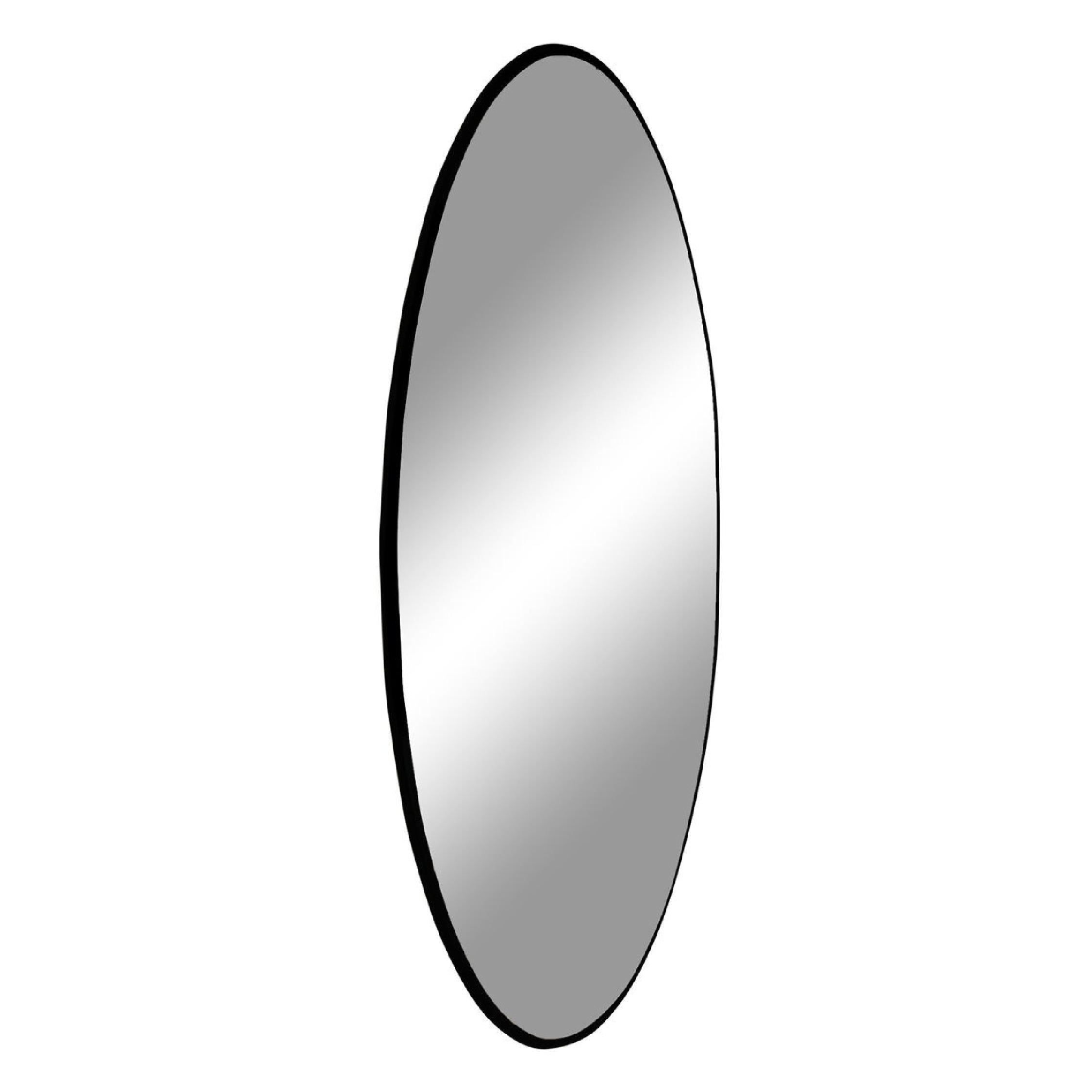 ronde zwarte wandspiegel 40 cm afbeelding 2