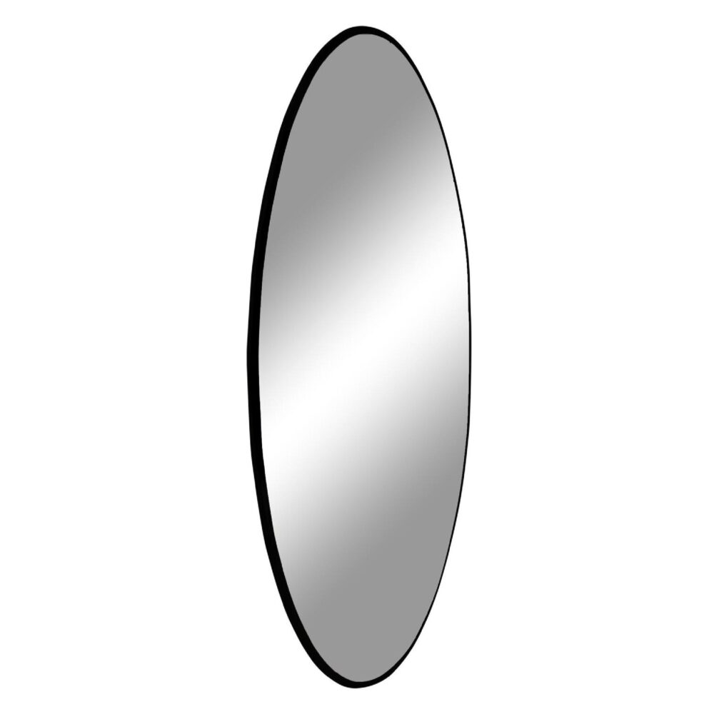 ronde zwarte wandspiegel 60 cm afbeelding 2