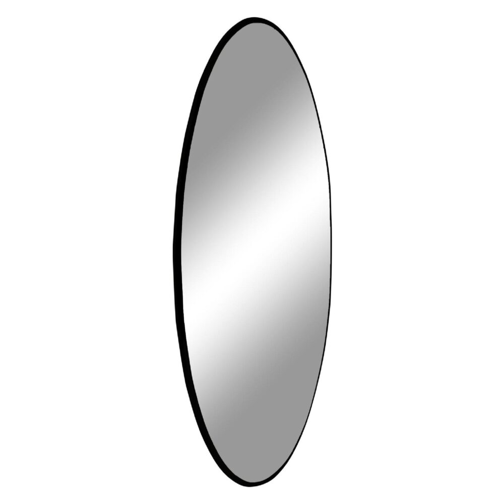 grote ronde zwarte wandspiegel 80 cm afbeelding 2