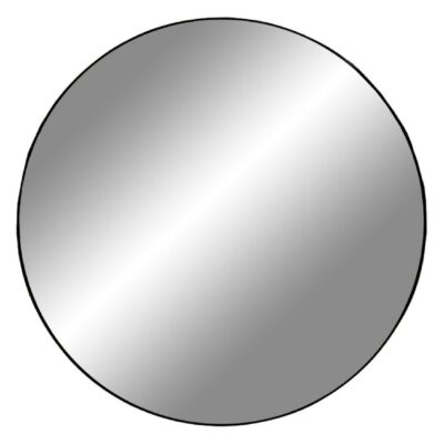grote ronde zwarte wandspiegel 80 cm afbeelding 1