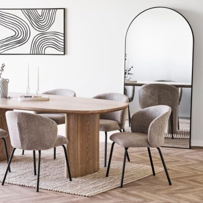 grote zwarte wandspiegel 90x180 afbeelding 3